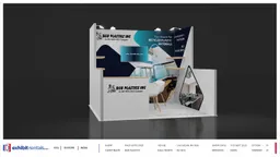 10x10 Inline booth design by Exhibit-Rentals
